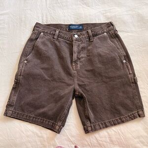 Abercrombie & Fitch Authentic Rigid Denim Loose Short MEN